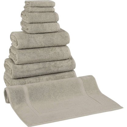 CTT %100 Turkish Cotton Towel Set 8 or 9 Pcs Quick Dry and Absorbent