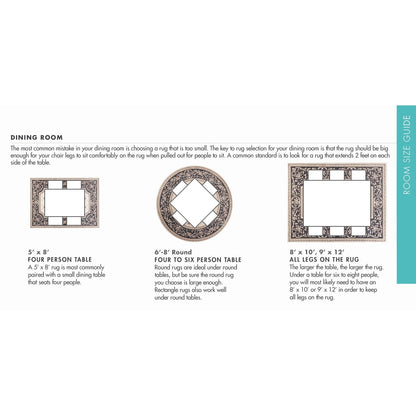 Domani Classics Victorian Bordered Trellis Area Rug