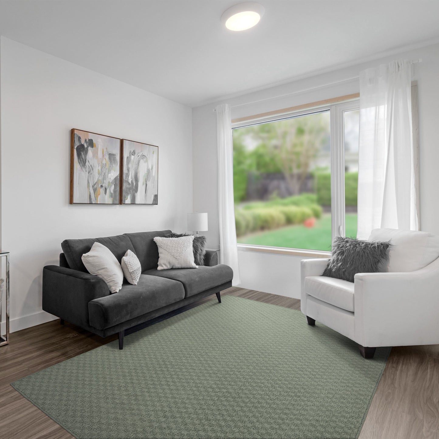 Garland Rug Medallion Solid Indoor Rug