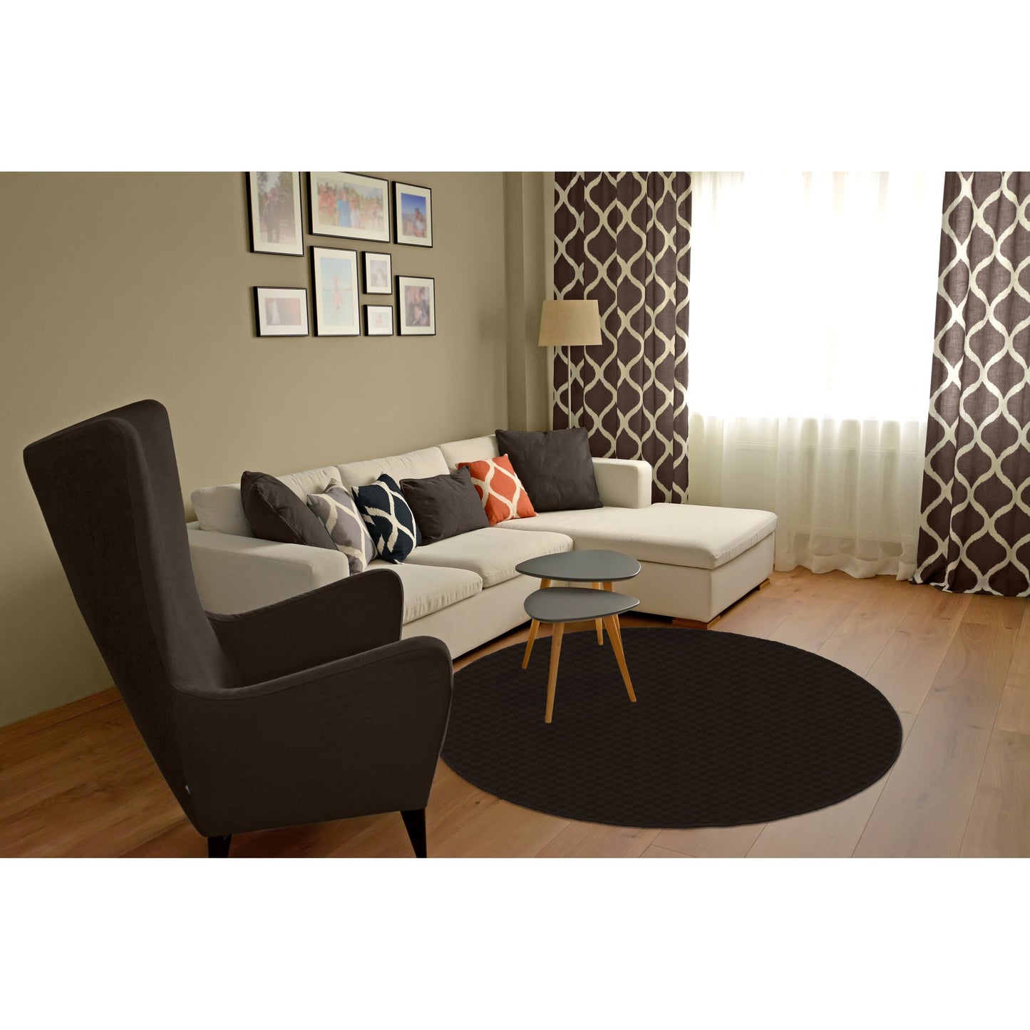 Garland Rug Medallion Solid Indoor Rug