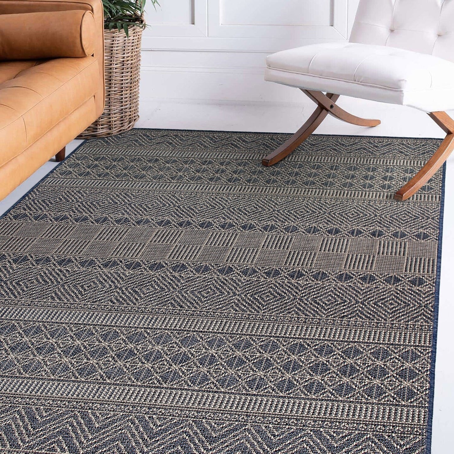 Geometric Bohemian Indoor/Outdoor Area Rug