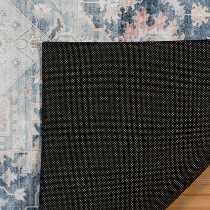 Gertmenian Crystal Print Washable Digital Printed Flat Pile Polyester Slip Resistant Area Rug Collection