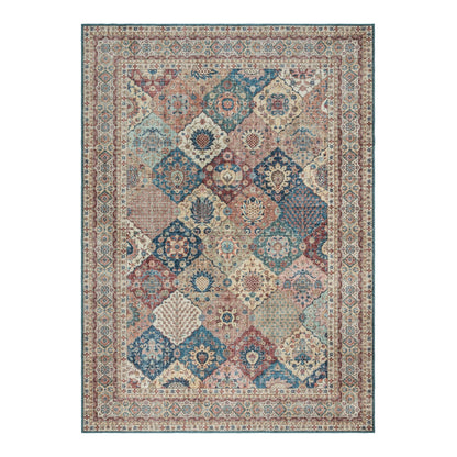 Gertmenian Crystal Print Washable Digital Printed Flat Pile Polyester Slip Resistant Area Rug Collection