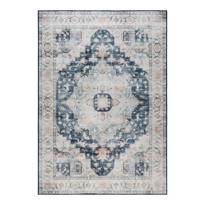 Gertmenian Crystal Print Washable Digital Printed Flat Pile Polyester Slip Resistant Area Rug Collection