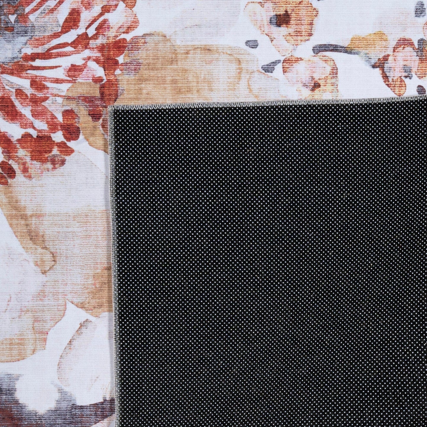 Gertmenian Crystal Print Washable Digital Printed Flat Pile Polyester Slip Resistant Area Rug Collection