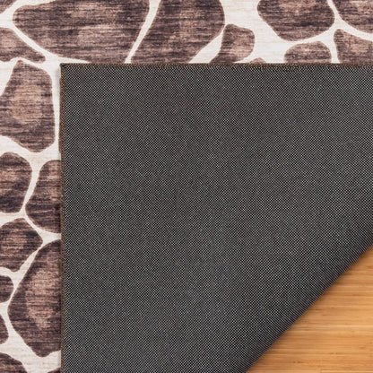 Gertmenian Crystal Print Washable Digital Printed Flat Pile Polyester Slip Resistant Area Rug Collection