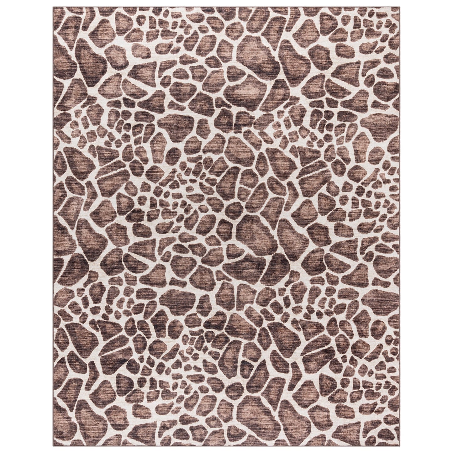 Gertmenian Crystal Print Washable Digital Printed Flat Pile Polyester Slip Resistant Area Rug Collection