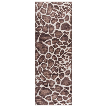 Gertmenian Crystal Print Washable Digital Printed Flat Pile Polyester Slip Resistant Area Rug Collection