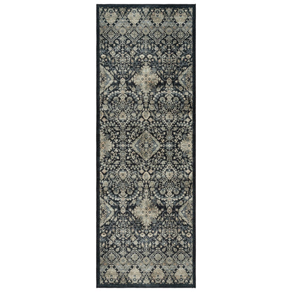 Gertmenian Crystal Print Washable Digital Printed Flat Pile Polyester Slip Resistant Area Rug Collection