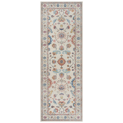 Gertmenian Crystal Print Washable Digital Printed Flat Pile Polyester Slip Resistant Area Rug Collection