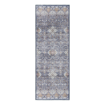 Gertmenian Crystal Print Washable Digital Printed Flat Pile Polyester Slip Resistant Area Rug Collection