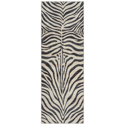 Gertmenian Crystal Print Washable Digital Printed Flat Pile Polyester Slip Resistant Area Rug Collection