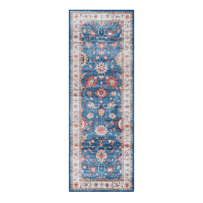 Gertmenian Crystal Print Washable Digital Printed Flat Pile Polyester Slip Resistant Area Rug Collection