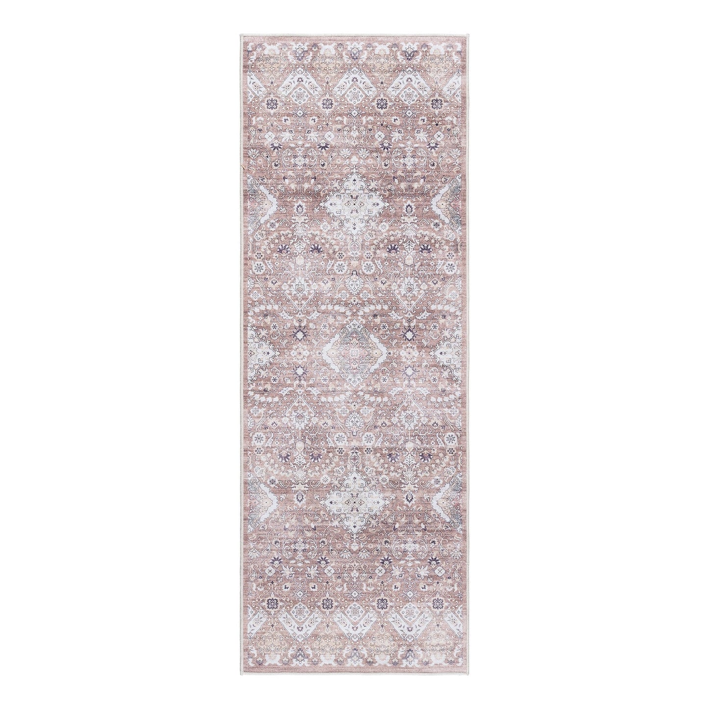 Gertmenian Crystal Print Washable Digital Printed Flat Pile Polyester Slip Resistant Area Rug Collection
