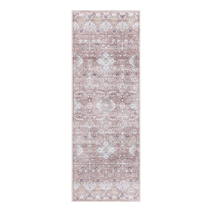Gertmenian Crystal Print Washable Digital Printed Flat Pile Polyester Slip Resistant Area Rug Collection