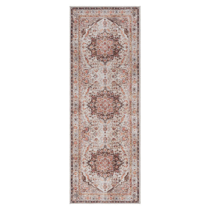 Gertmenian Crystal Print Washable Digital Printed Flat Pile Polyester Slip Resistant Area Rug Collection