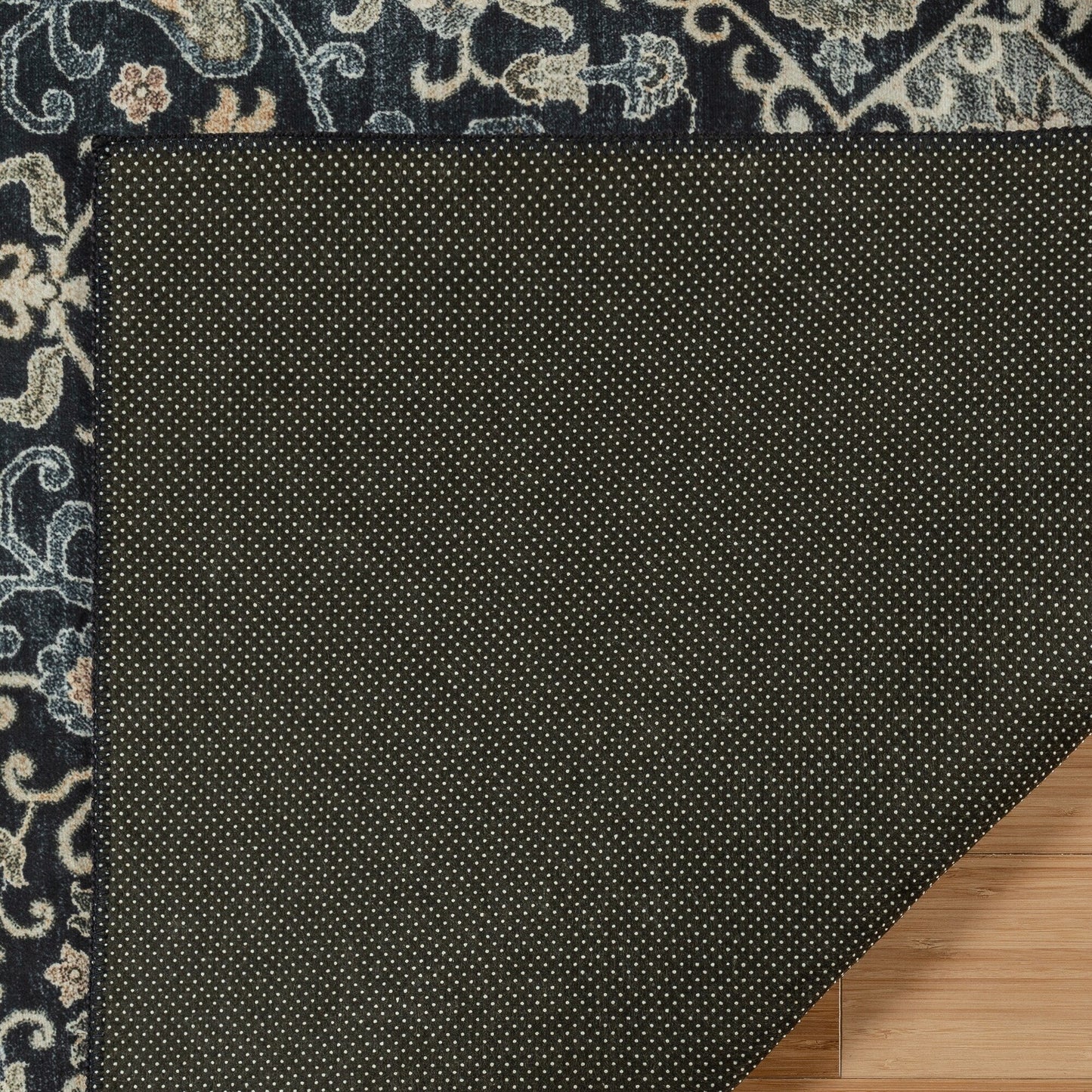 Gertmenian Crystal Print Washable Digital Printed Flat Pile Polyester Slip Resistant Area Rug Collection