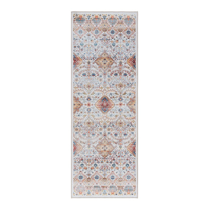 Gertmenian Crystal Print Washable Digital Printed Flat Pile Polyester Slip Resistant Area Rug Collection