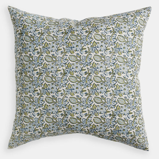 Coussin carré Krabi Moss Azure