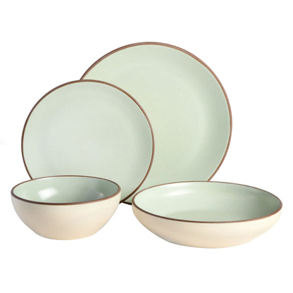 Gibson Elite Contempo Classic 16-Piece Double Bowl Dinnerware Set