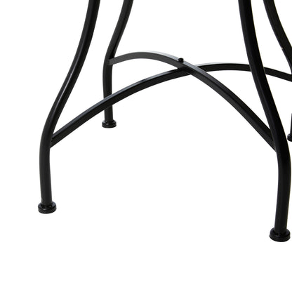 Ensemble bistrot pliant d'extérieur en métal Glitzhome 3 pièces avec table et chaises