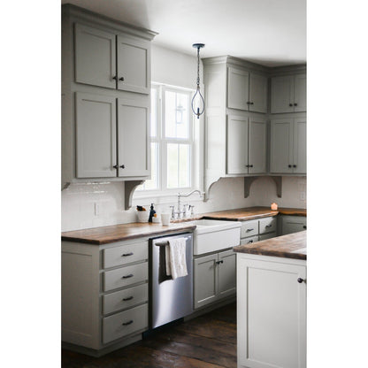 Robinet de cuisine Heritage Bridge avec douchette en laiton