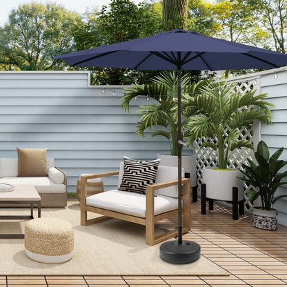 Parasol de patio Holme de 9 pieds et support de base