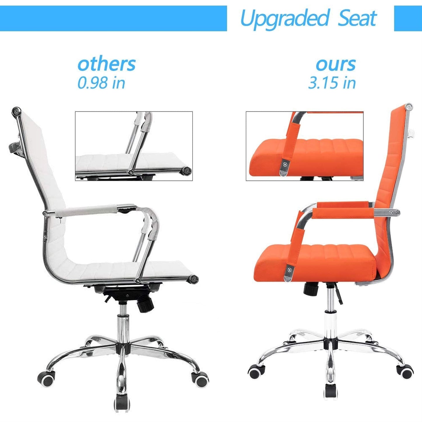 Homall Ribbed Office Chair Computer Desk Chair