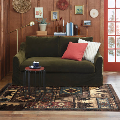 Home Dynamix Buffalo Bear Rustic Area Rug