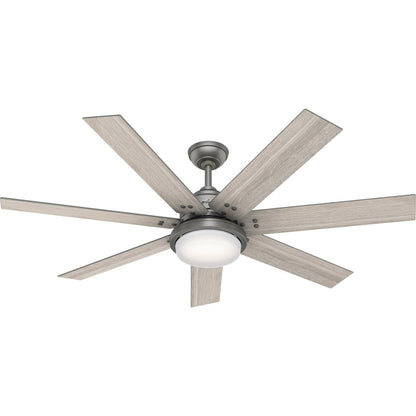Hunter WiFi Whittington Ceiling Fan with LED Light, Handheld Remote - Windmill - Industrial, Farmhouse, Rustic - SMART FAN!