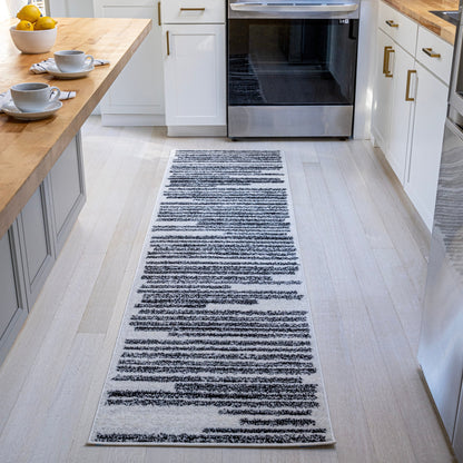 JONATHAN Y Aksil Modern Berber Stripe Area Rug