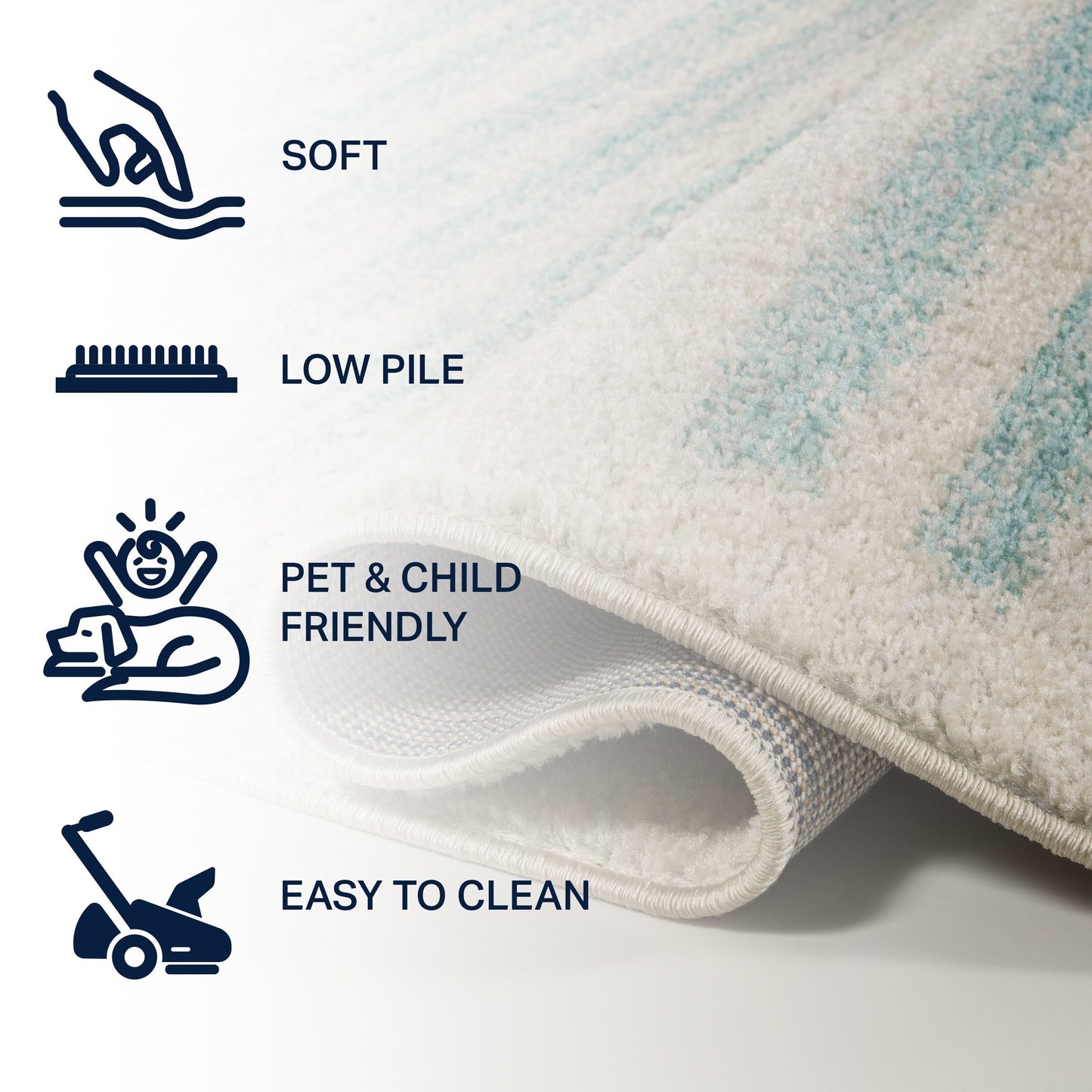 JONATHAN Y Aksil Modern Berber Stripe Area Rug