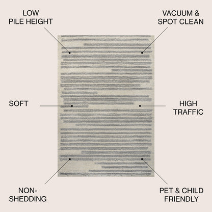 JONATHAN Y Aksil Modern Berber Stripe Area Rug