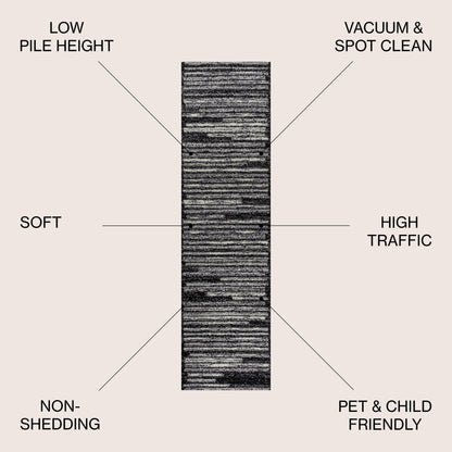 JONATHAN Y Aksil Modern Berber Stripe Area Rug