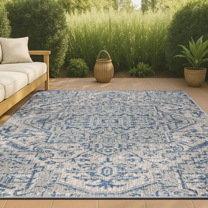 JONATHAN Y Charleston Medallion Indoor/Outdoor Area Rug
