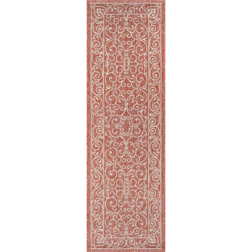 JONATHAN Y Filigree Textured Weave Indoor/Outdoor Area Rug