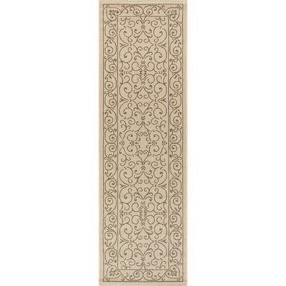 JONATHAN Y Filigree Textured Weave Indoor/Outdoor Area Rug