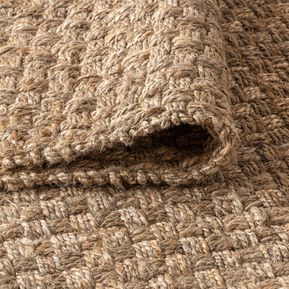 JONATHAN Y Hiro Hand Woven Boucle Chunky Jute Area Rug