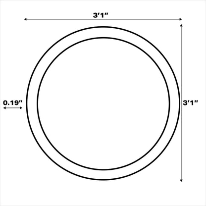 JONATHAN Y Floral Textured Weave Indoor/Outdoor Area Rug