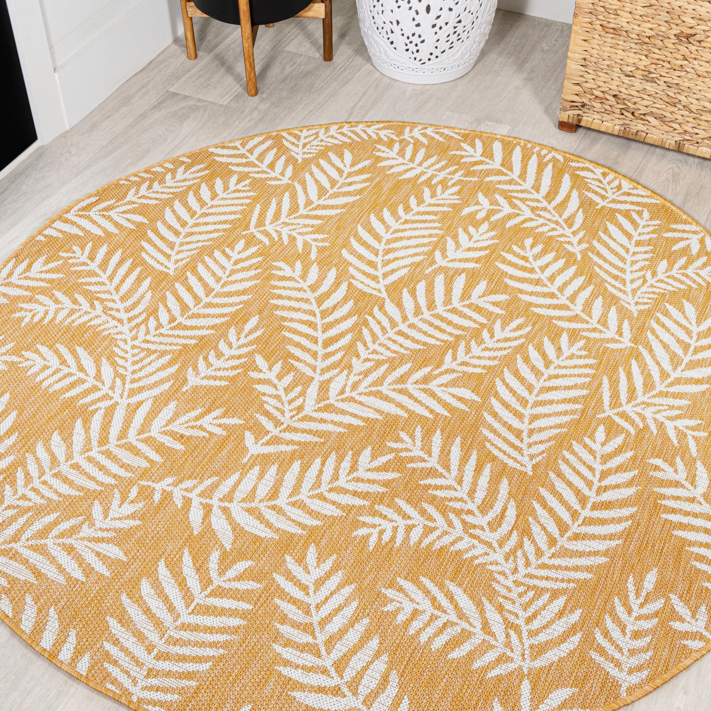 JONATHAN Y Galon Palm Frond Indoor/Outdoor Area Rug