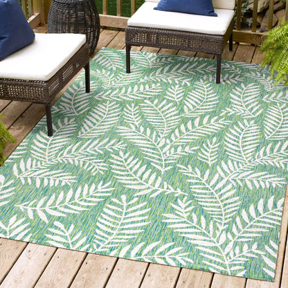 JONATHAN Y Galon Palm Frond Indoor/Outdoor Area Rug