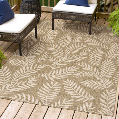 JONATHAN Y Galon Palm Frond Indoor/Outdoor Area Rug