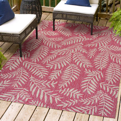 JONATHAN Y Galon Palm Frond Indoor/Outdoor Area Rug