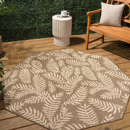 JONATHAN Y Galon Palm Frond Indoor/Outdoor Area Rug