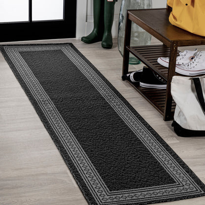 JONATHAN Y Havana Classic Diamond Border Indoor/Outdoor Area Rug
