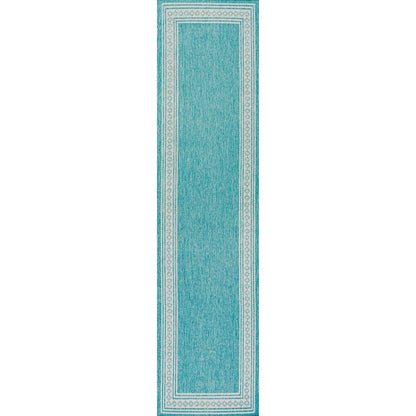 JONATHAN Y Havana Classic Diamond Border Indoor/Outdoor Area Rug