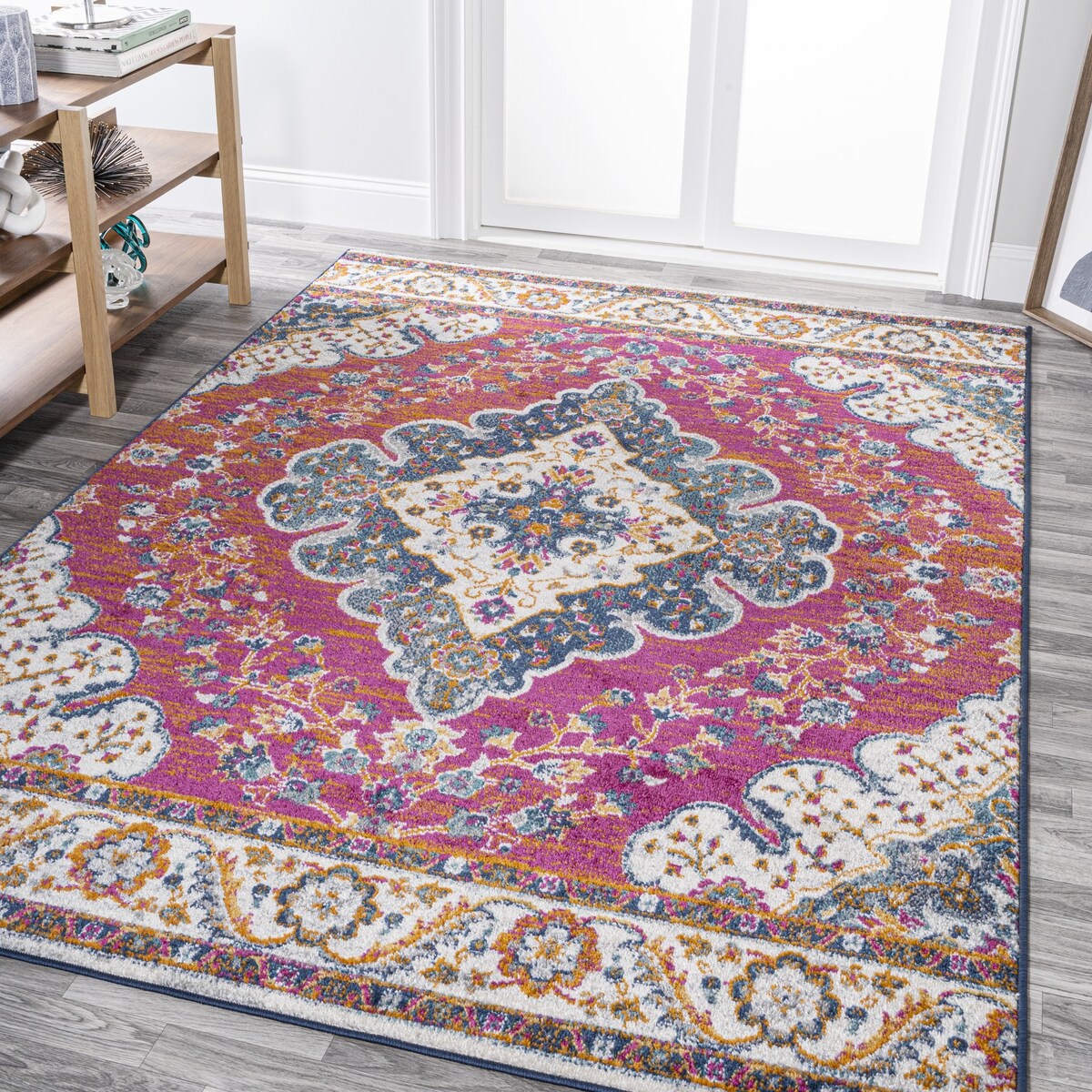 JONATHAN Y Inigo FLAIR Boho Vintage Medallion Area Rug