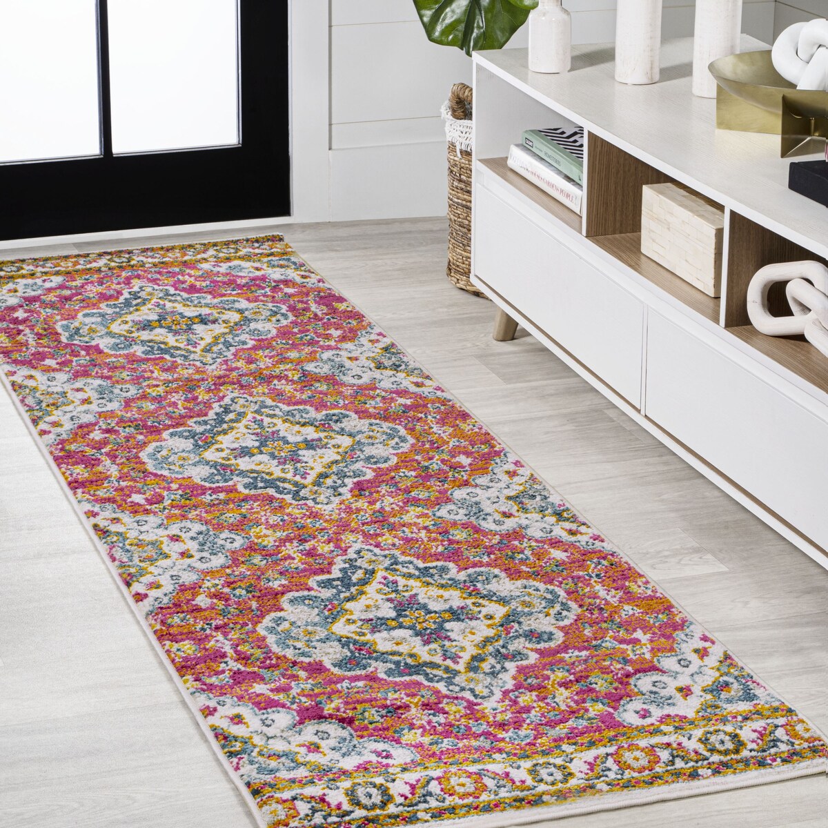 JONATHAN Y Inigo FLAIR Boho Vintage Medallion Area Rug