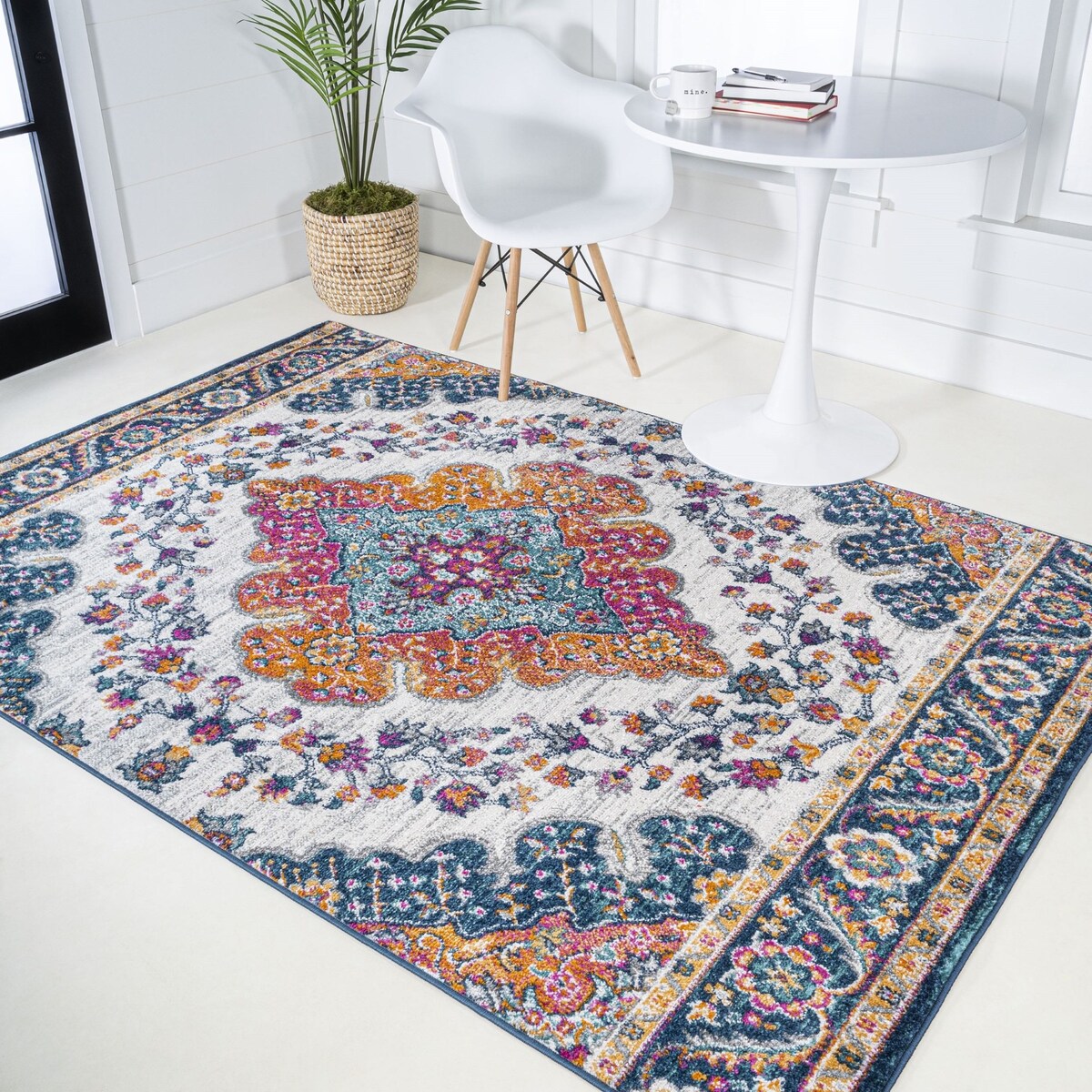 JONATHAN Y Inigo FLAIR Boho Vintage Medallion Area Rug