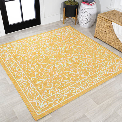 JONATHAN Y Filigree Textured Weave Indoor/Outdoor Area Rug